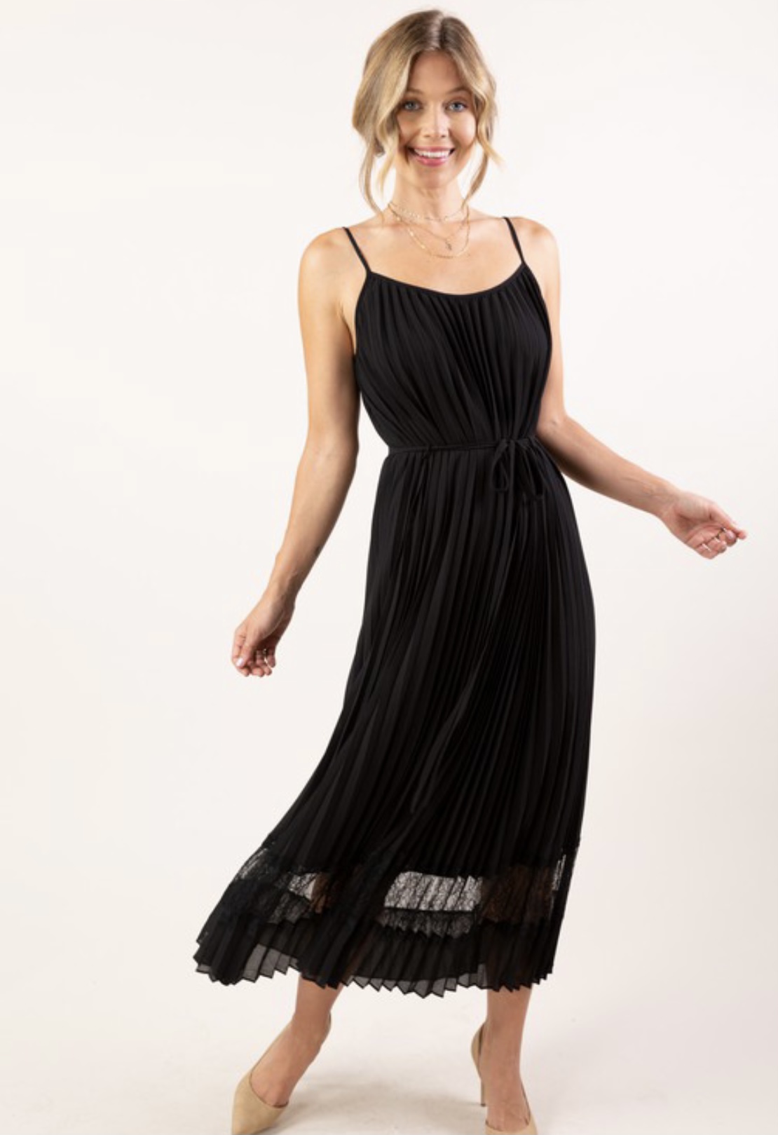 Fancy That Pleated Midi Dress – Revival San Clemente